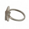 Anello da donna in argento con stella 925 trasparente CZ - EU50 - US5