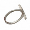Anello da donna in argento con stella 925 trasparente CZ - EU50 - US5