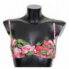 Top bikini da spiaggia con stampa floreale rosa - IT2 - S