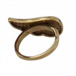 Gold Wing Clear CZ Argento 925 da donna autentici - EU51 - US5,5