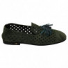 Mocassini pantofole traspiranti pelle scamosciata verde - EU41/US8