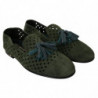 Mocassini pantofole traspiranti pelle scamosciata verde - EU41/US8