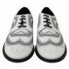 Scarpe derby formali in pizzo nero in pelle bianca - EU44/US11