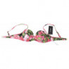 Top bikini da spiaggia con stampa floreale rosa - IT2 - S