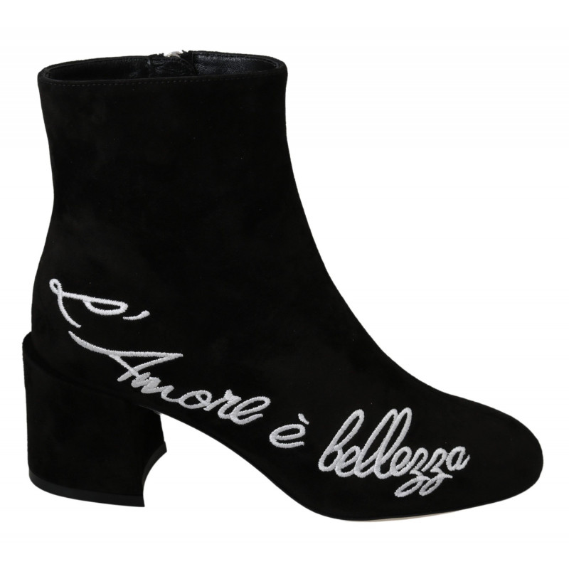 Stivali L'Amore E'Bellezza in pelle scamosciata nera - EU35/US4.5