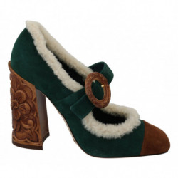 Scarpe Mary Jane shearling...