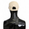 Cappello da baseball in pelle 100% pelle di agnello bianco - 57 CM-S