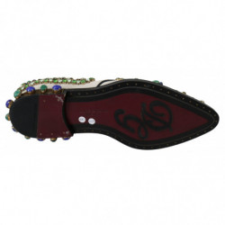 Scarpe broque in pelle scamosciata bianca con cristalli - EU41/US10.5