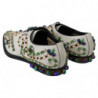 Scarpe broque in pelle scamosciata bianca con cristalli - EU41/US10.5