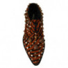 Scarpe broque in cristallo con capelli pony arancioni - EU40/US9.5