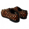 Scarpe broque in cristallo con capelli pony arancioni - EU40/US9.5