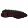 Scarpe broque in pelle nera con cristalli - EU40/US9.5