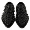 Scarpe broque in pelle nera con cristalli - EU40/US9.5