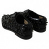 Scarpe broque in pelle nera con cristalli - EU40/US9.5