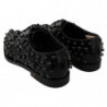 Scarpe broque in pelle nera con cristalli - EU39/US8.5