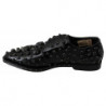 Scarpe broque in pelle nera con cristalli - EU39/US8.5