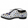 Scarpe broque in pelle bianca con cristalli - EU39/US8.5
