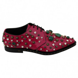 Scarpe broque in pelle rosa...