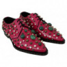 Scarpe broque in pelle rosa con cristalli - EU41/US10.5