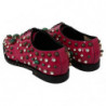 Scarpe broque in pelle rosa con cristalli - EU41/US10.5