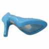 Scarpe con tacco Cenerentola floreali in cristallo blu - EU39/US8.5