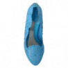 Scarpe con tacco Cenerentola floreali in cristallo blu - EU39/US8.5