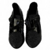Scarpe con tacco CENERENTELLA in cristallo floreale nero - EU39/US8.5