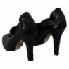 Scarpe con tacco CENERENTELLA in cristallo floreale nero - EU39/US8.5