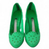 Scarpe con tacco CINDERELLA floreali in cristallo verde - EU39/US8.5