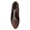 Scarpe CINDERELLA con tacco in cristallo floreale marrone - EU39/US8.5
