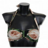 Top bikini da spiaggia con stampa floreale multicolore - IT1 - XS