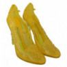Scarpe con tacco CINDERELLA in cristallo floreale giallo - EU39/US8.5