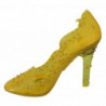 Scarpe con tacco CINDERELLA in cristallo floreale giallo - EU39/US8.5