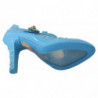 Scarpe con tacco CENERENTOLA in cristallo floreale blu - EU40/US9.5