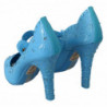 Scarpe con tacco CENERENTOLA in cristallo floreale blu - EU40/US9.5