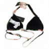 Top bikini da spiaggia con stampa floreale multicolore - IT1 - XS