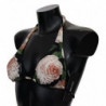 Top bikini da spiaggia con stampa floreale multicolore - IT1 - XS