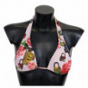 Top bikini con lucchetto a farfalla floreale multicolore - IT1 - XS