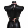 Top bikini con lucchetto a farfalla floreale multicolore - IT1 - XS