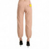 Pantaloni pantaloni corti in cotone beige a vita media - IT42-M