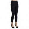 Pantaloni neri in cotone corto Capri a vita alta - IT40-S