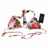 Top bikini con lucchetto a farfalla floreale multicolore - IT1 - XS