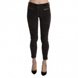 Pantaloni cropped in cotone...