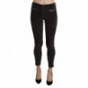 Pantaloni cropped in cotone capri di velluto marrone - IT42-M