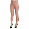 Pantaloni corti a vita alta in cotone rosa - IT46-XL