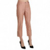 Pantaloni corti a vita alta in cotone rosa - IT46-XL