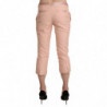Pantaloni capri skinny corti rosa a vita bassa - IT42-M