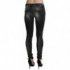 Jeans in cotone con pantaloni skinny lavati grigio nero - W27