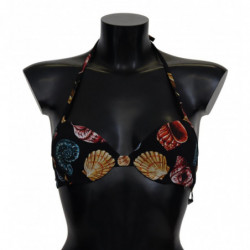 Top bikini con stampa di...
