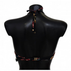 Top bikini con stampa di conchiglie nere - IT1 - XS